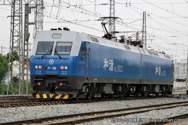 和谐电11023hxd11023武局襄段