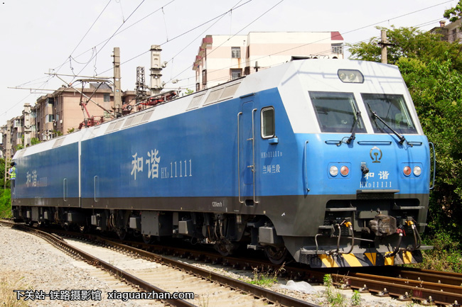 [下关站 和谐电1-1111 hxd1-1111 兰局兰段-老曹的铁路摄影馆