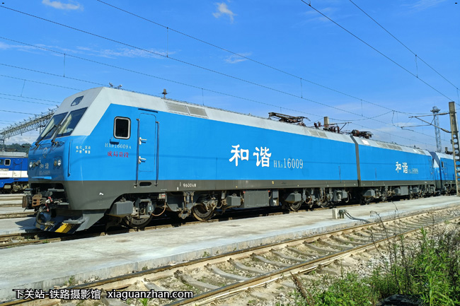 [下关站 和谐电1-6009 hxd1-6009 成局贵段-老曹的铁路摄影馆