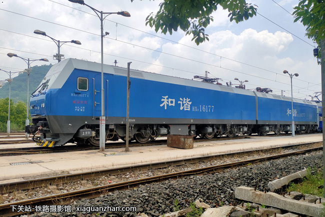 [下关站 和谐电1-6177 hxd1-6177 成局贵段-老曹的铁路摄影馆
