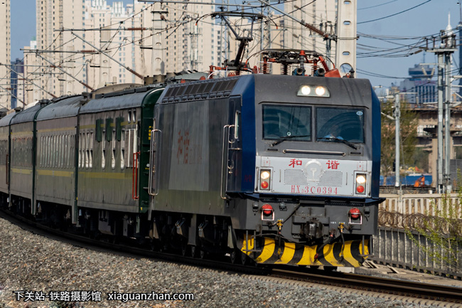 和谐电3c-0394 hxd3c-0394 京局津段