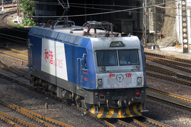 和谐电3c1025hxd3c1025广铁长段
