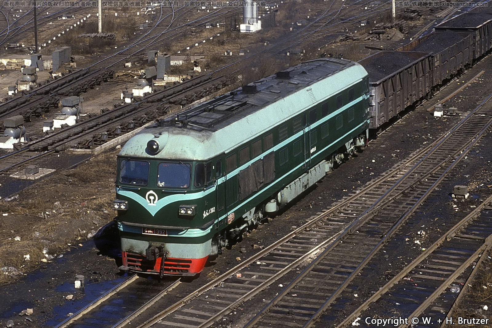 东风4-1392 DF4-1392 哈局牡段 东风4-1392 DF4-1392 哈局牡段