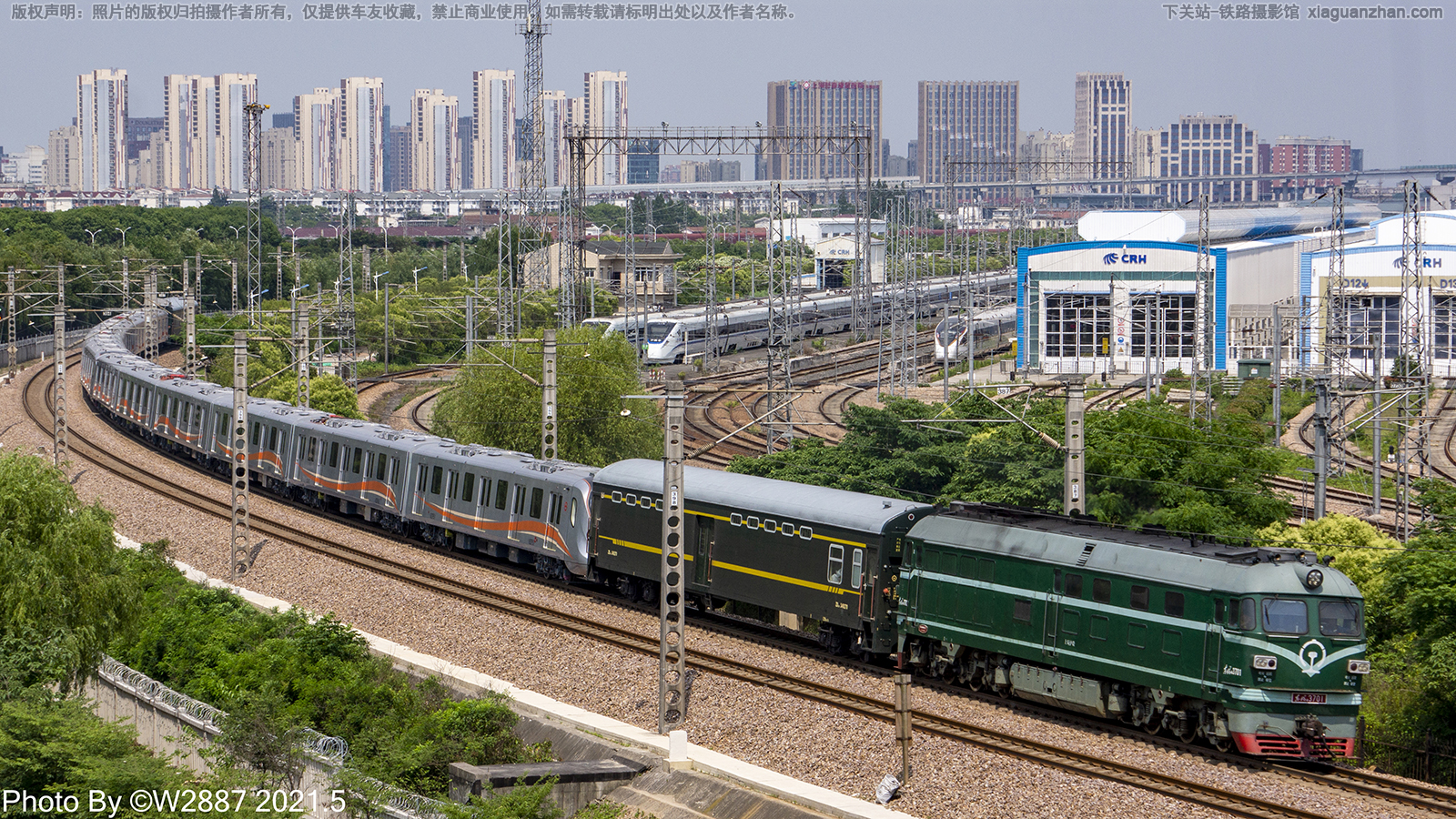 东风4-3701 DF4-3701 上局沪段 东风4-3701 DF4-3701 上局沪段