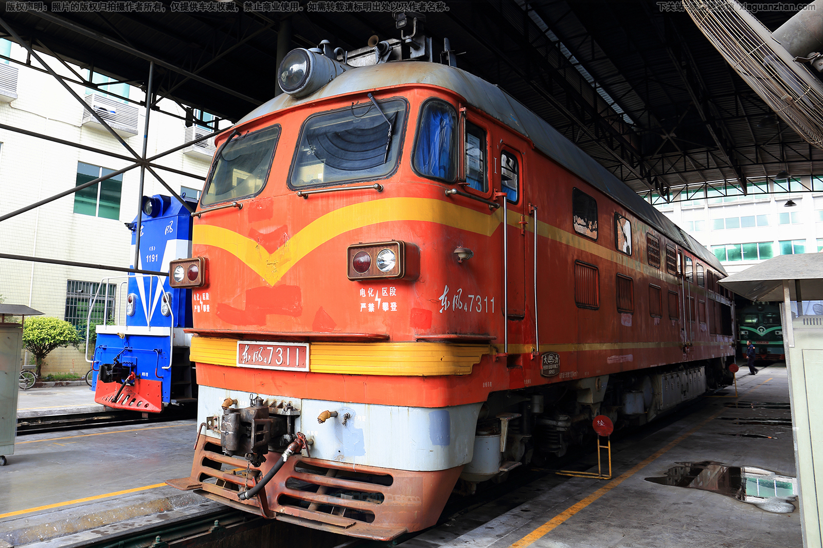 东风4-7311 DF4-7311 平盐铁路 东风4-7311 DF4-7311 平盐铁路