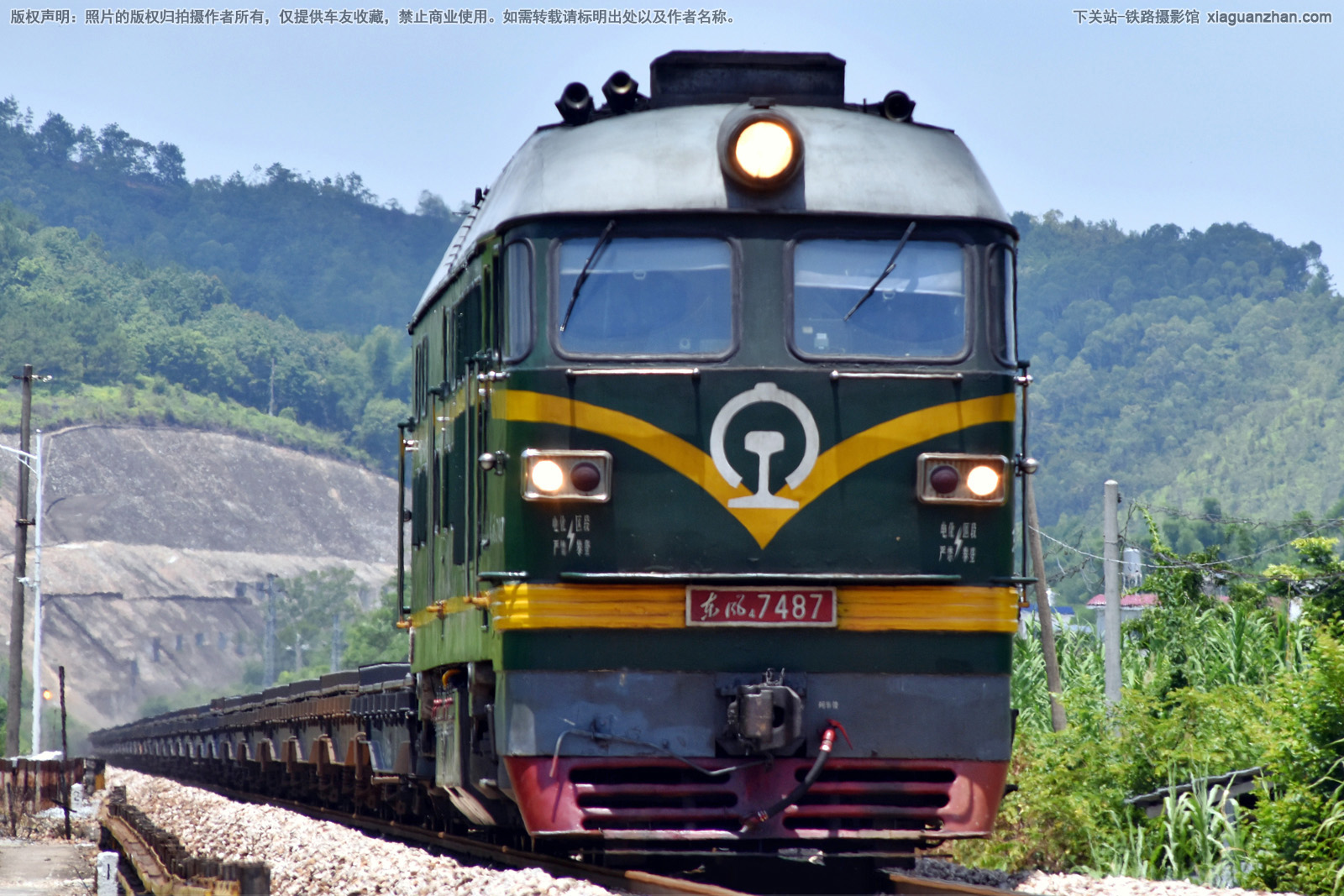 东风4-7487 DF4-7487 广铁龙段 东风4-7487 DF4-7487 广铁龙段