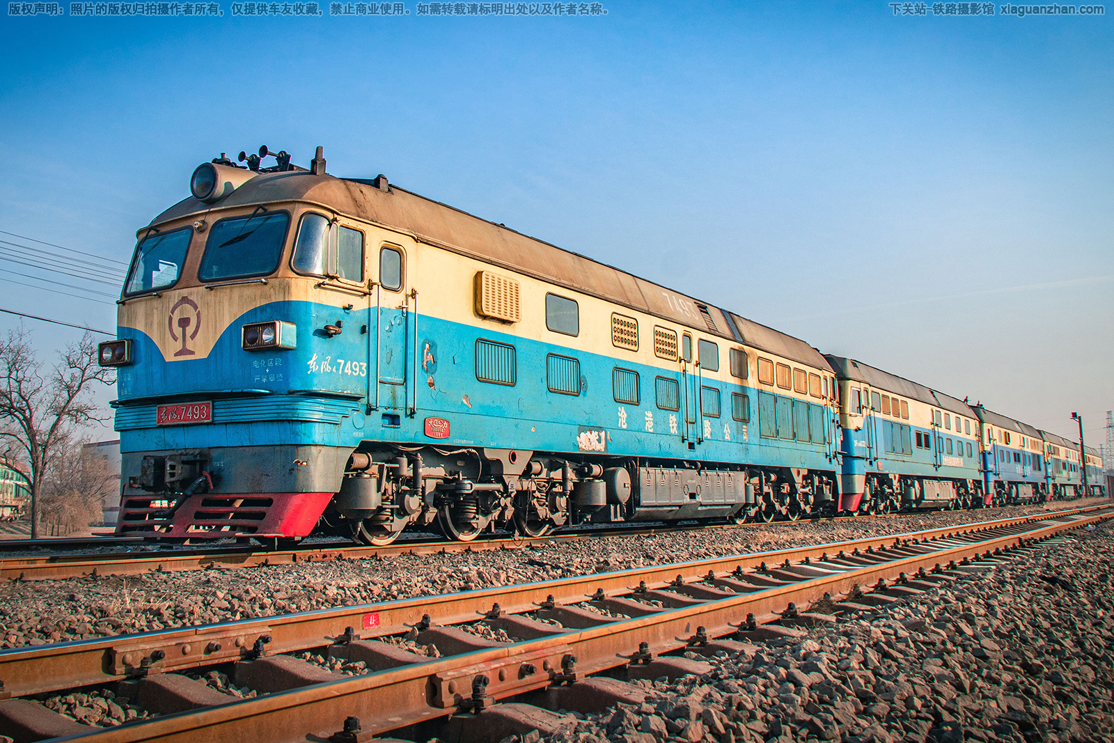 东风4-7493 DF4-7493 沧港铁路 东风4-7493 DF4-7493 沧港铁路