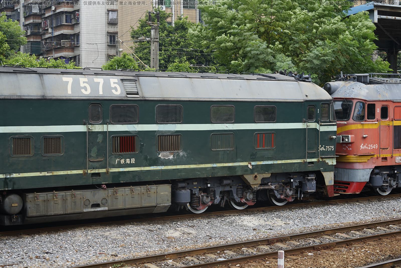 东风4-7575 DF4-7575 广铁海段 东风4-7575 DF4-7575 广铁海段