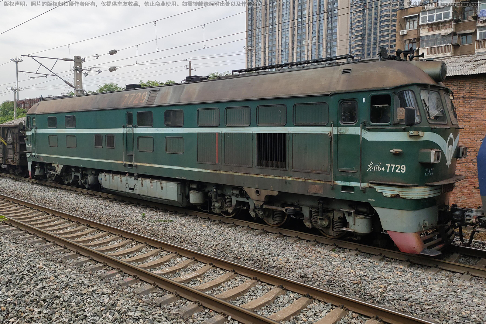 东风4-7729 DF4-7729 淮南铁运 东风4-7729 DF4-7729 淮南铁运