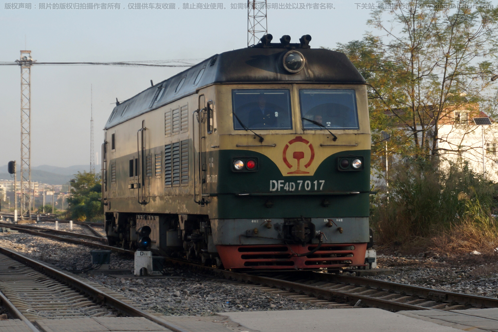东风4D-7017 DF4D-7017 宁局柳段 东风4D-7017 DF4D-7017 宁局柳段