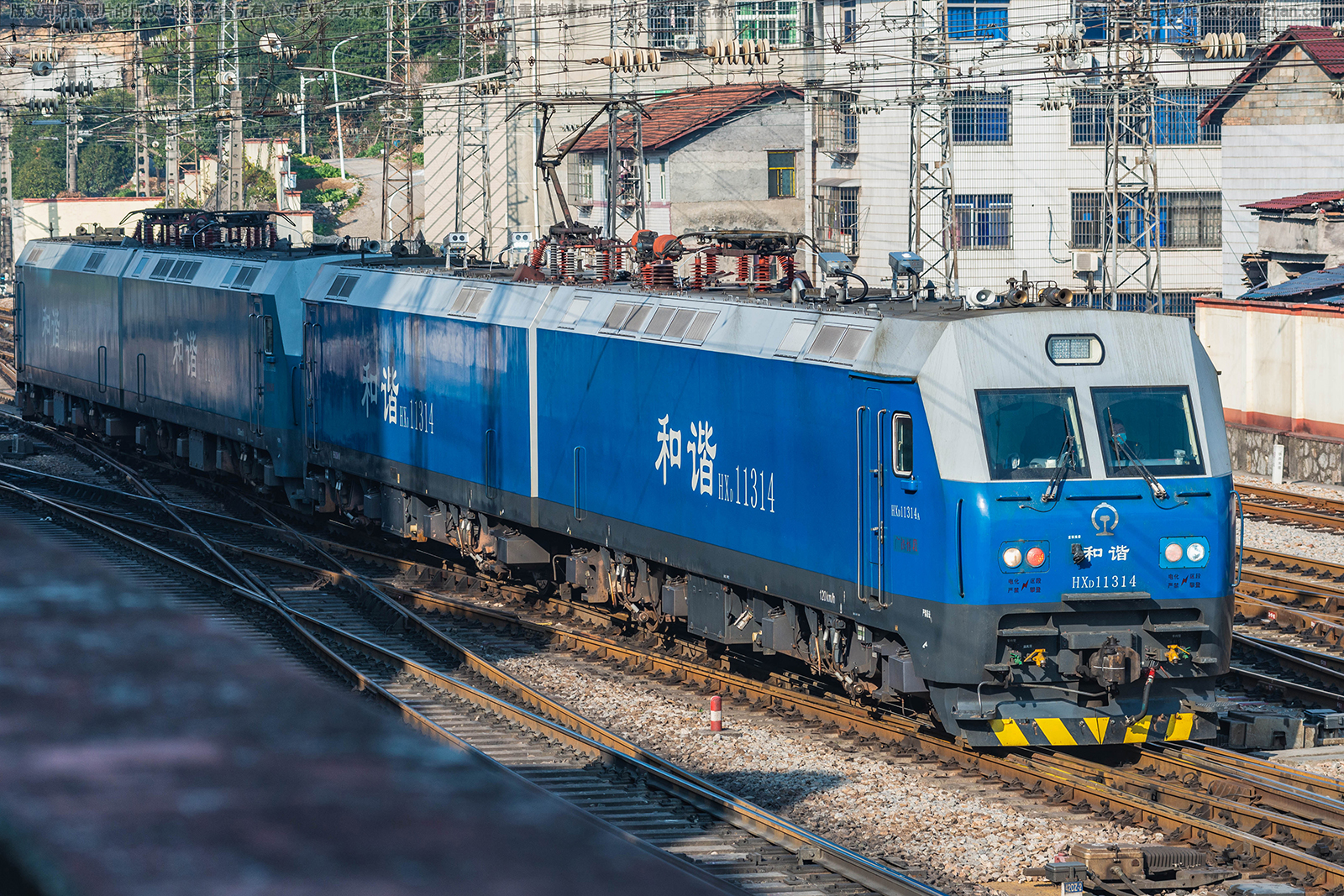 和谐电1-1314 HXD1-1314 广铁怀段 和谐电1-1314 HXD1-1314 广铁怀段