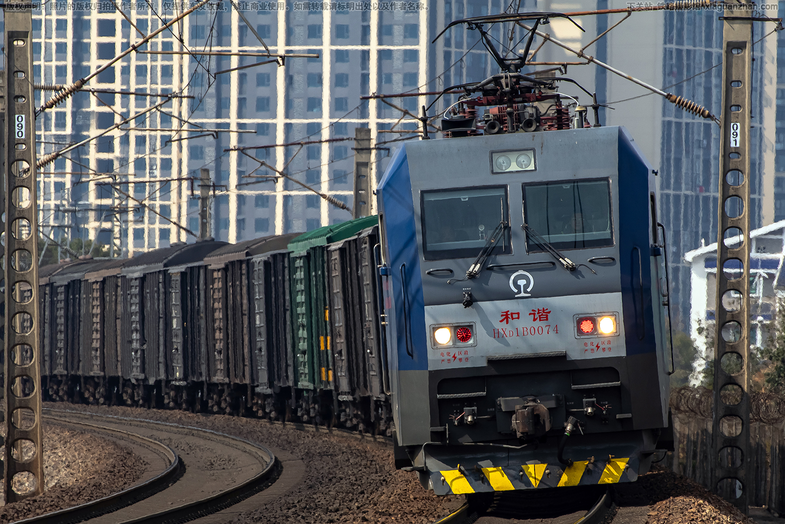 和谐电1B-0074 HXD1B-0074 武局江段 和谐电1B-0074 HXD1B-0074 武局江段