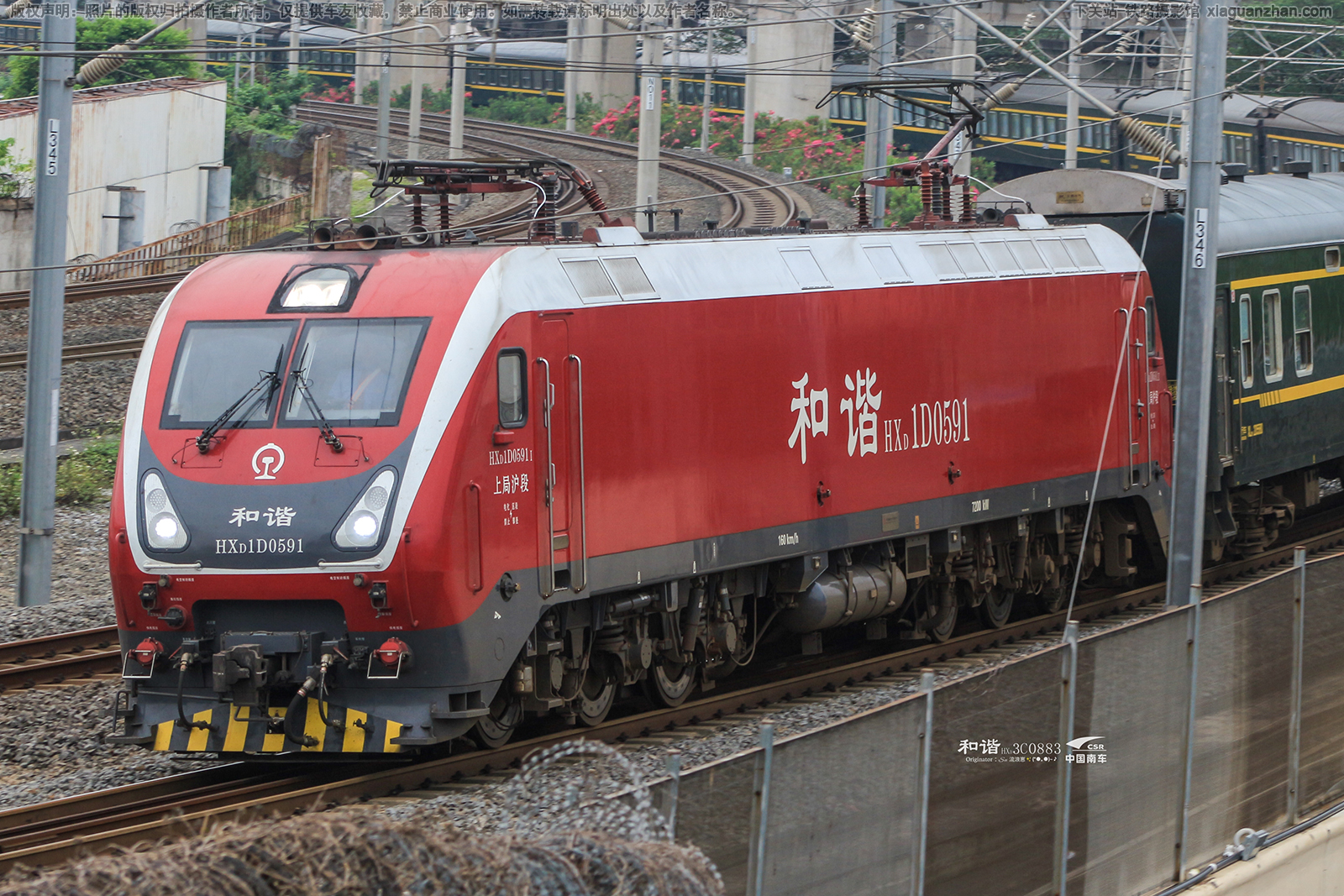 和谐电1D-0591 HXD1D-0591 上局沪段 和谐电1D-0591 HXD1D-0591 上局沪段