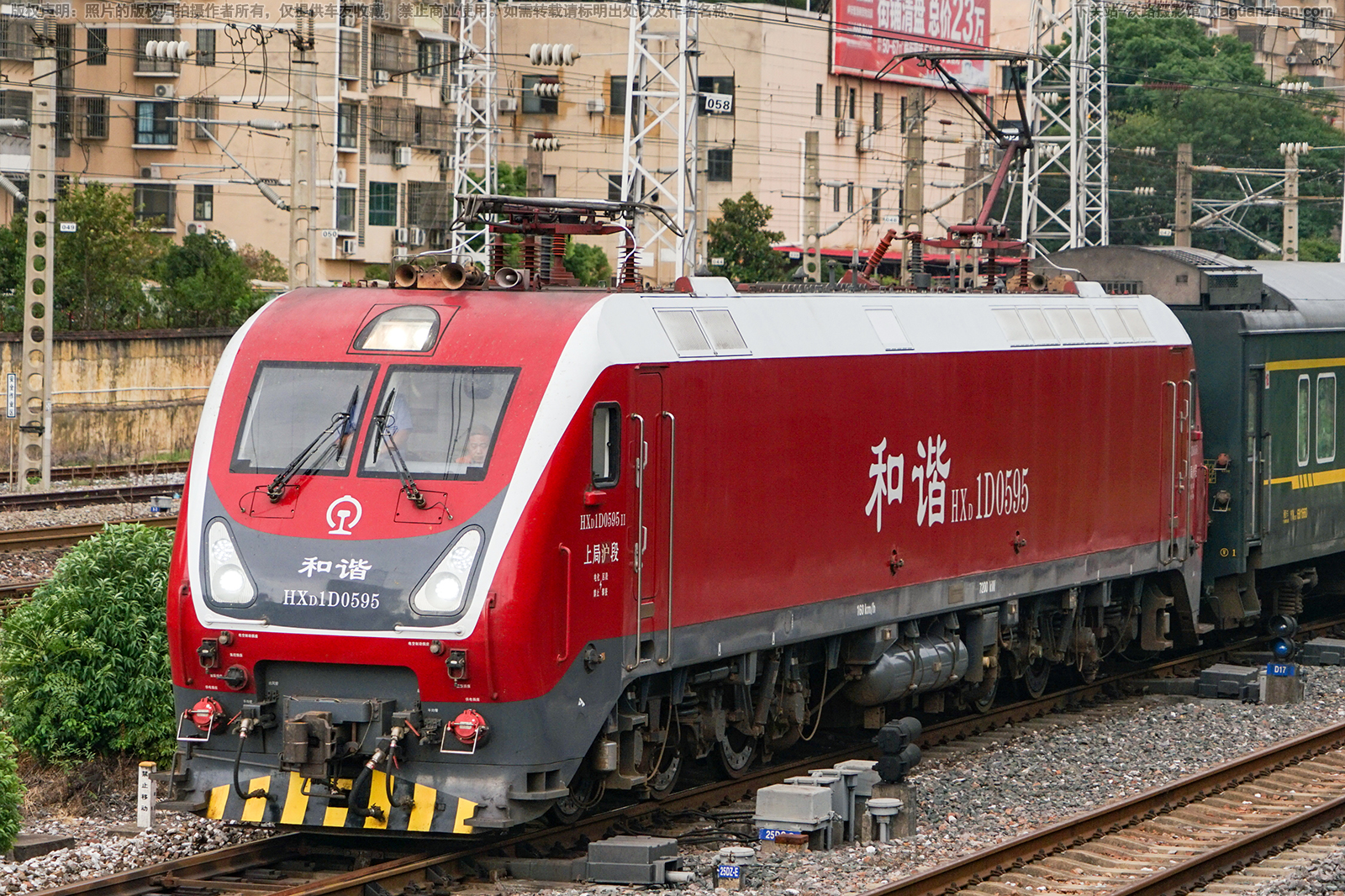 和谐电1D-0595 HXD1D-0595 上局沪段 和谐电1D-0595 HXD1D-0595 上局沪段