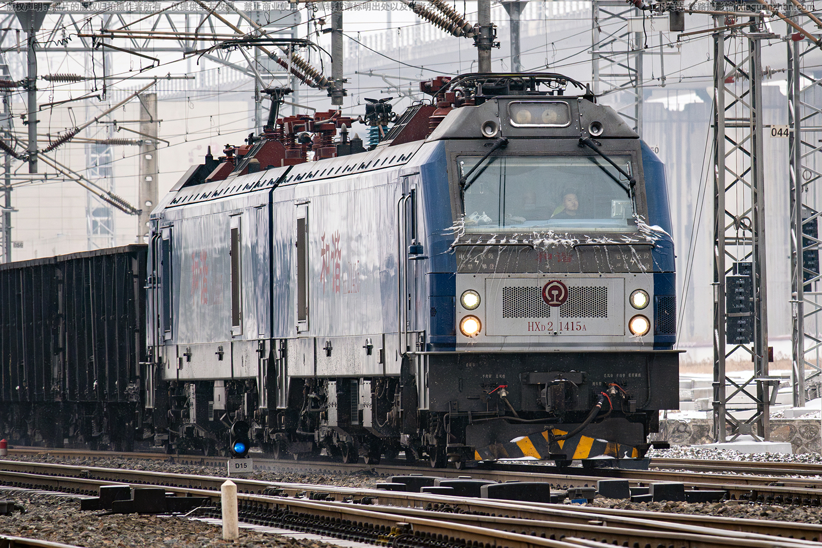 和谐电2-1415 HXD2-1415 西局安段 和谐电2-1415 HXD2-1415 西局安段