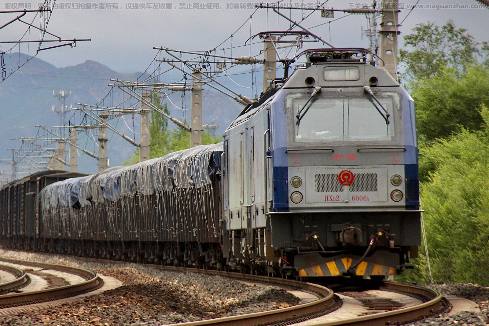 和谐电2-6006 HXD2-6006 兰局迎段 和谐电2-6006 HXD2-6006 兰局迎段