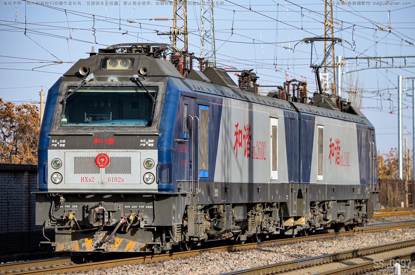 和谐电2-6102 HXD2-6102 兰局迎段 和谐电2-6102 HXD2-6102 兰局迎段