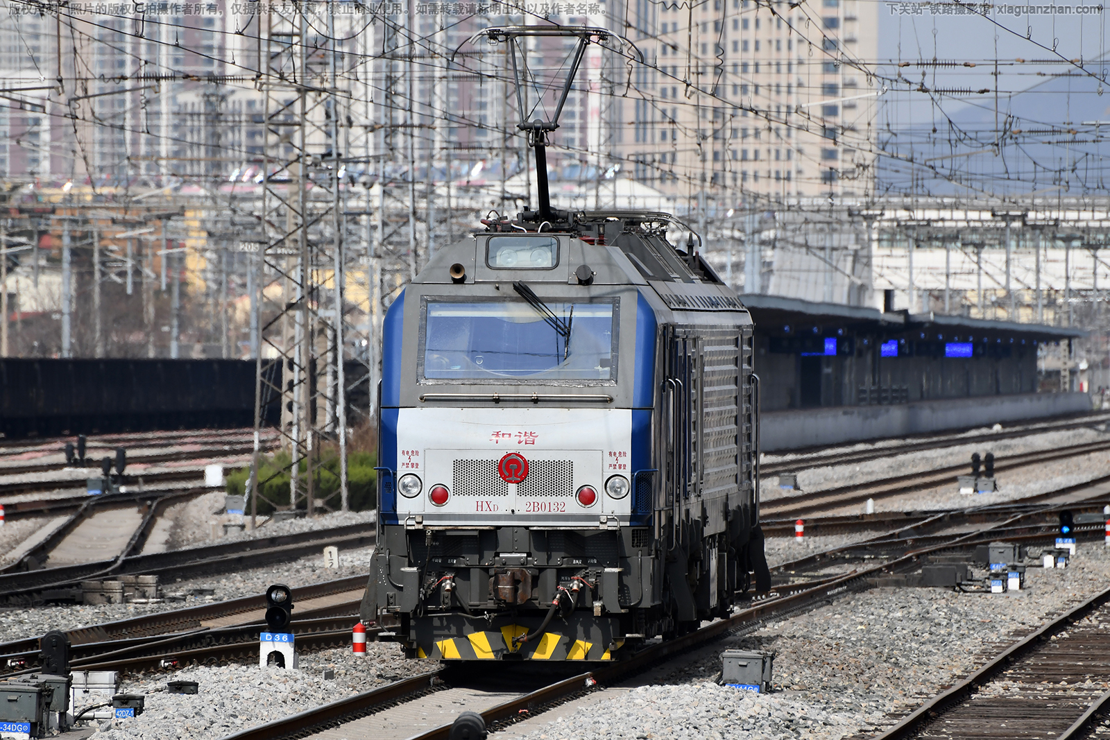 和谐电2B-0132 HXD2B-0132 上局宁东段 和谐电2B-0132 HXD2B-0132 上局宁东段