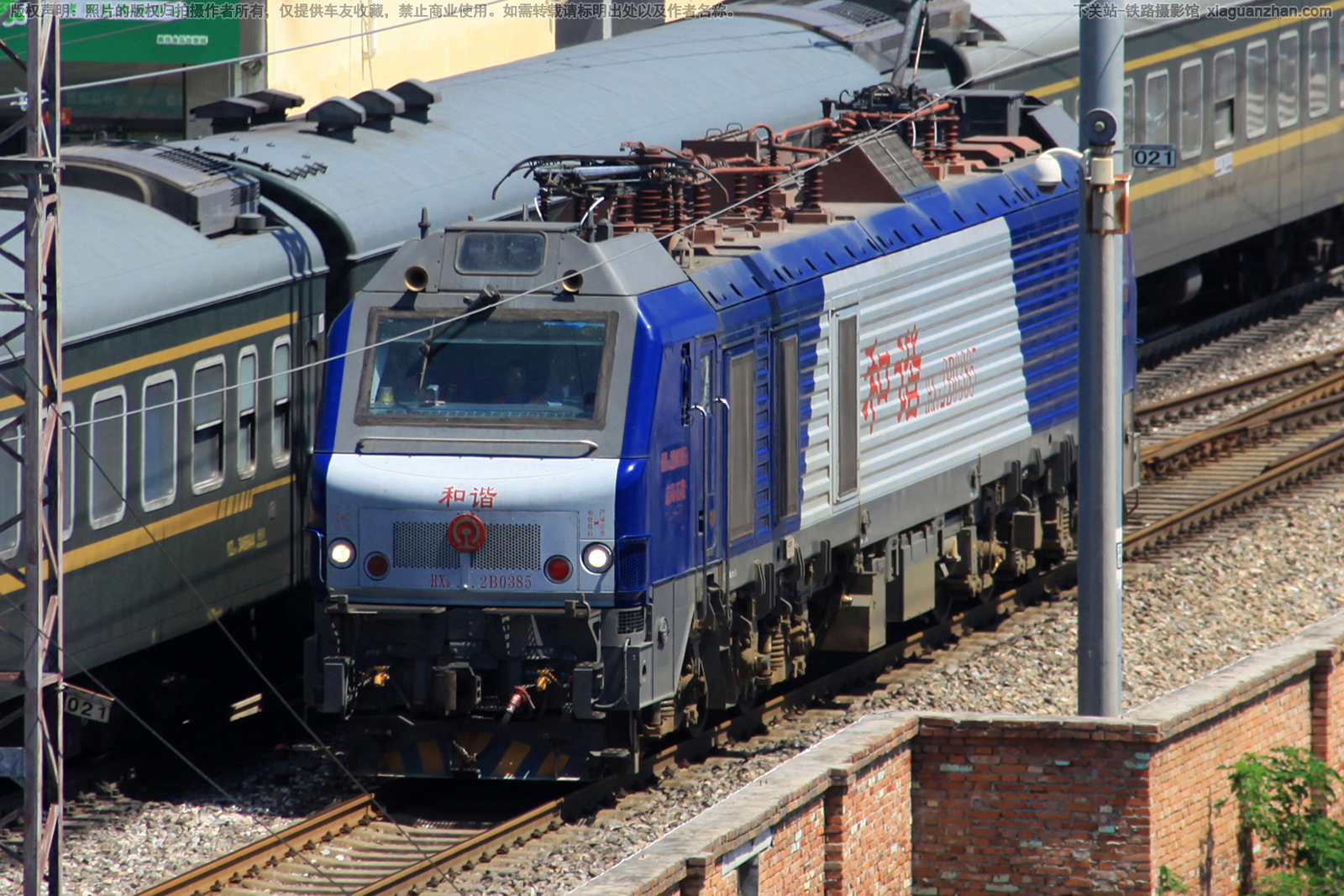 和谐电2B-0385 HXD2B-0385 京局石段 和谐电2B-0385 HXD2B-0385 京局石段