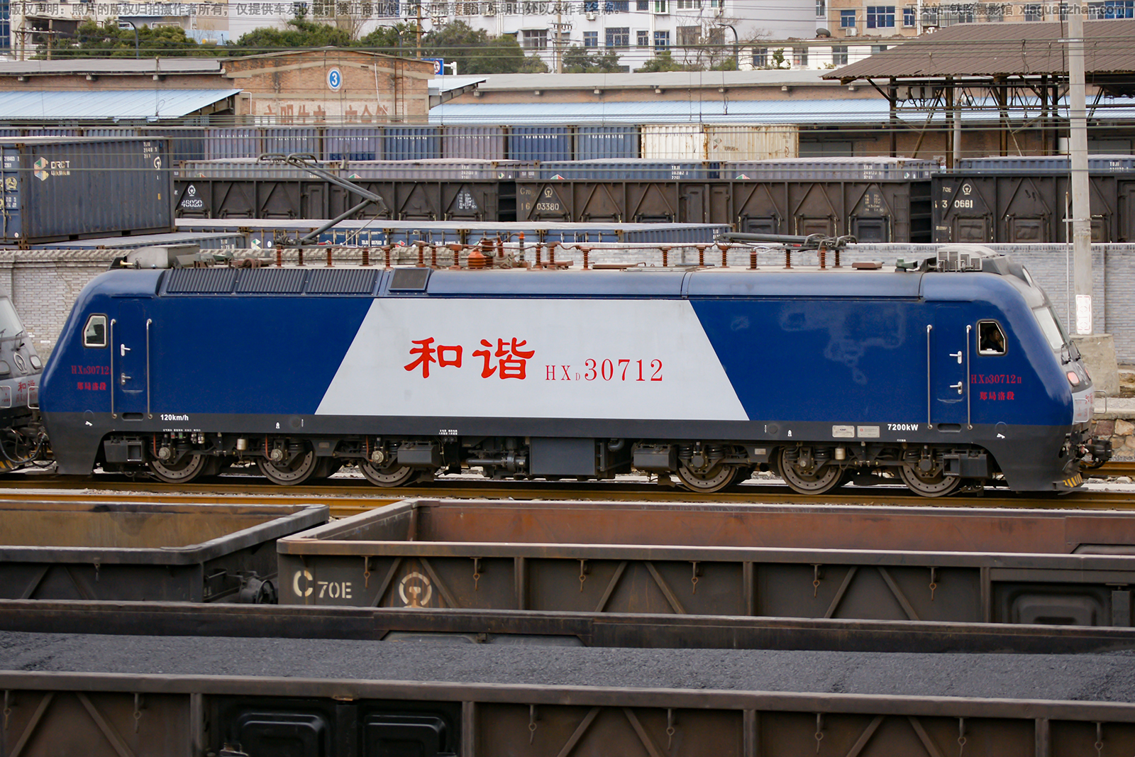 和谐电3-0712 HXD3-0712 郑局洛段 和谐电3-0712 HXD3-0712 郑局洛段