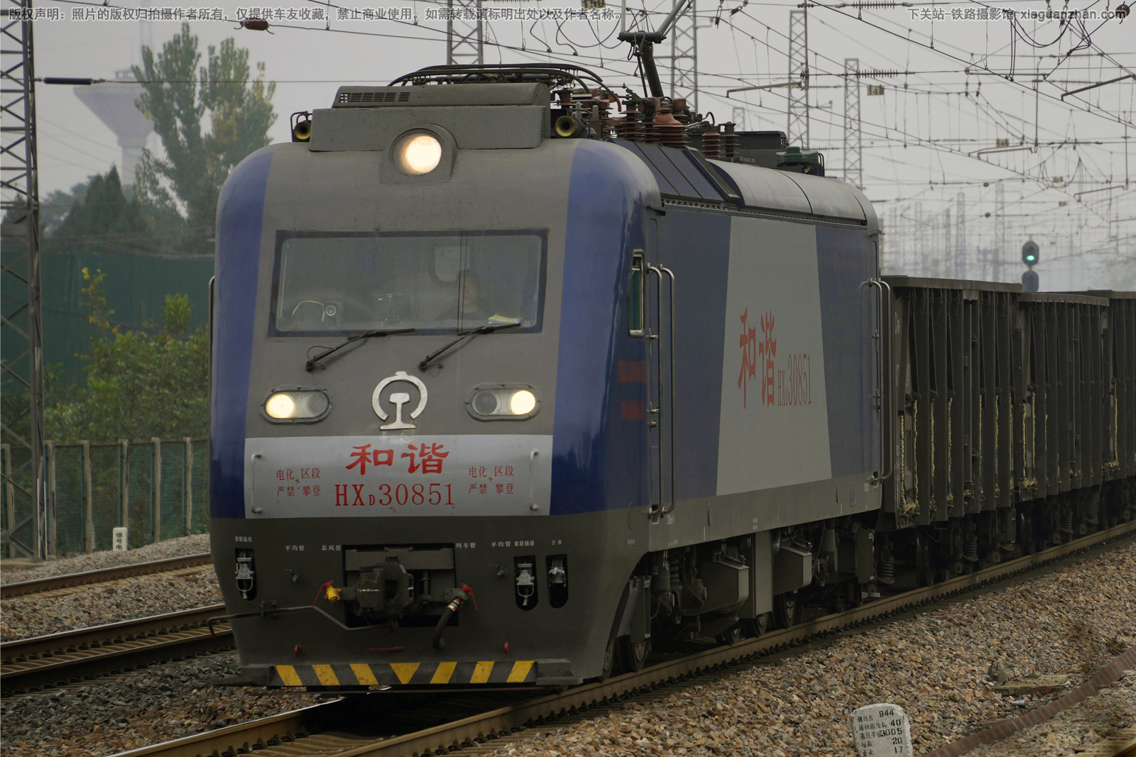 和谐电3-0851 HXD3-0851 郑局洛段 和谐电3-0851 HXD3-0851 郑局洛段