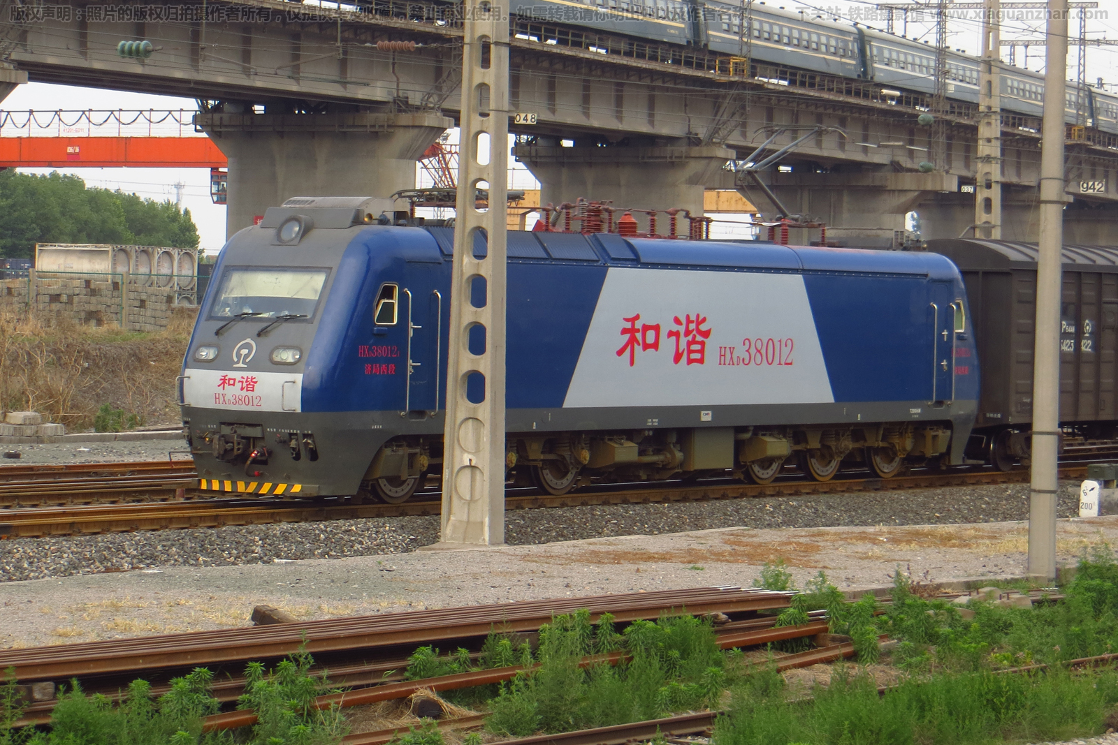 和谐电3-8012 HXD3-8012 济局西段 和谐电3-8012 HXD3-8012 济局西段