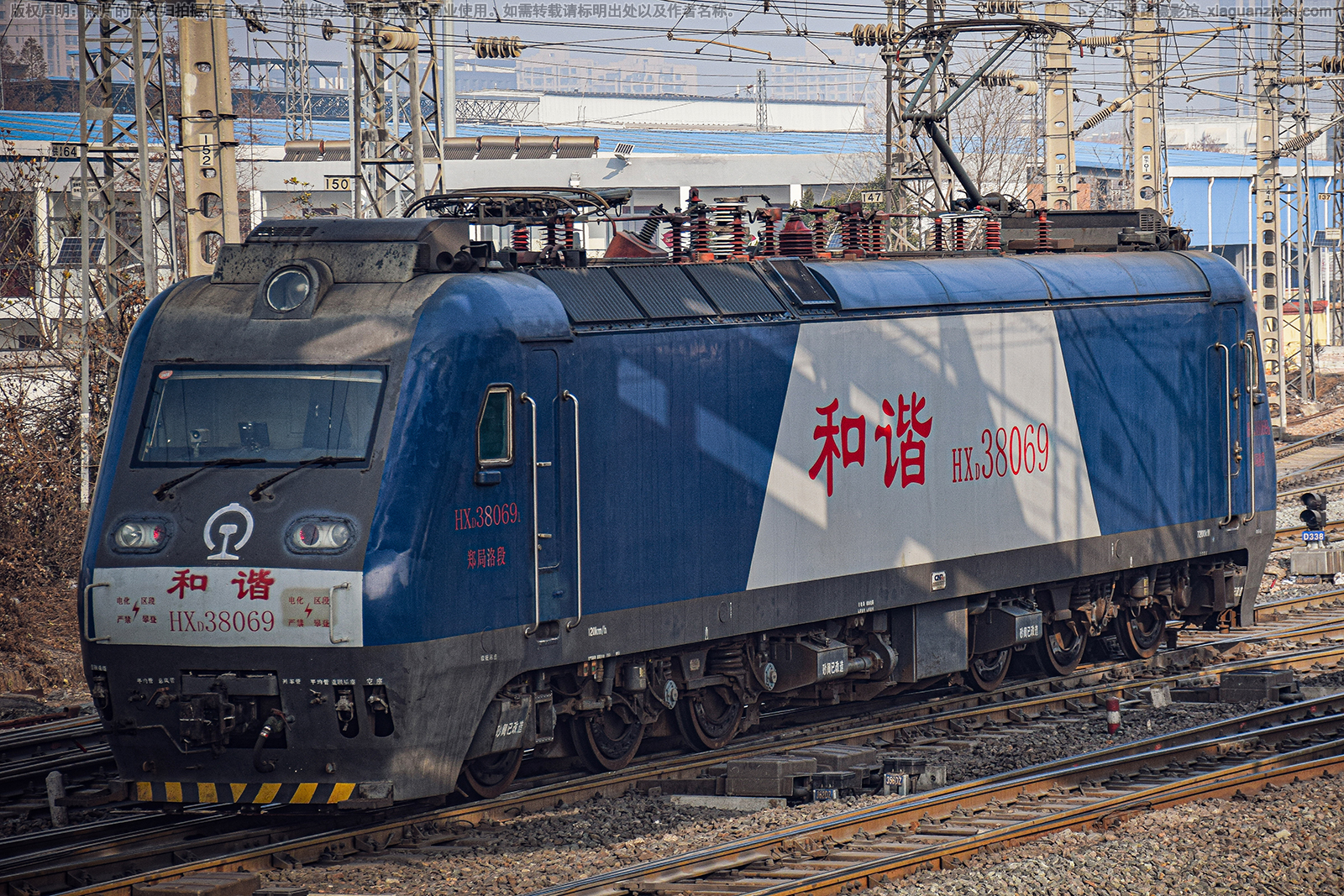 和谐电3-8069 HXD3-8069 郑局洛段 和谐电3-8069 HXD3-8069 郑局洛段