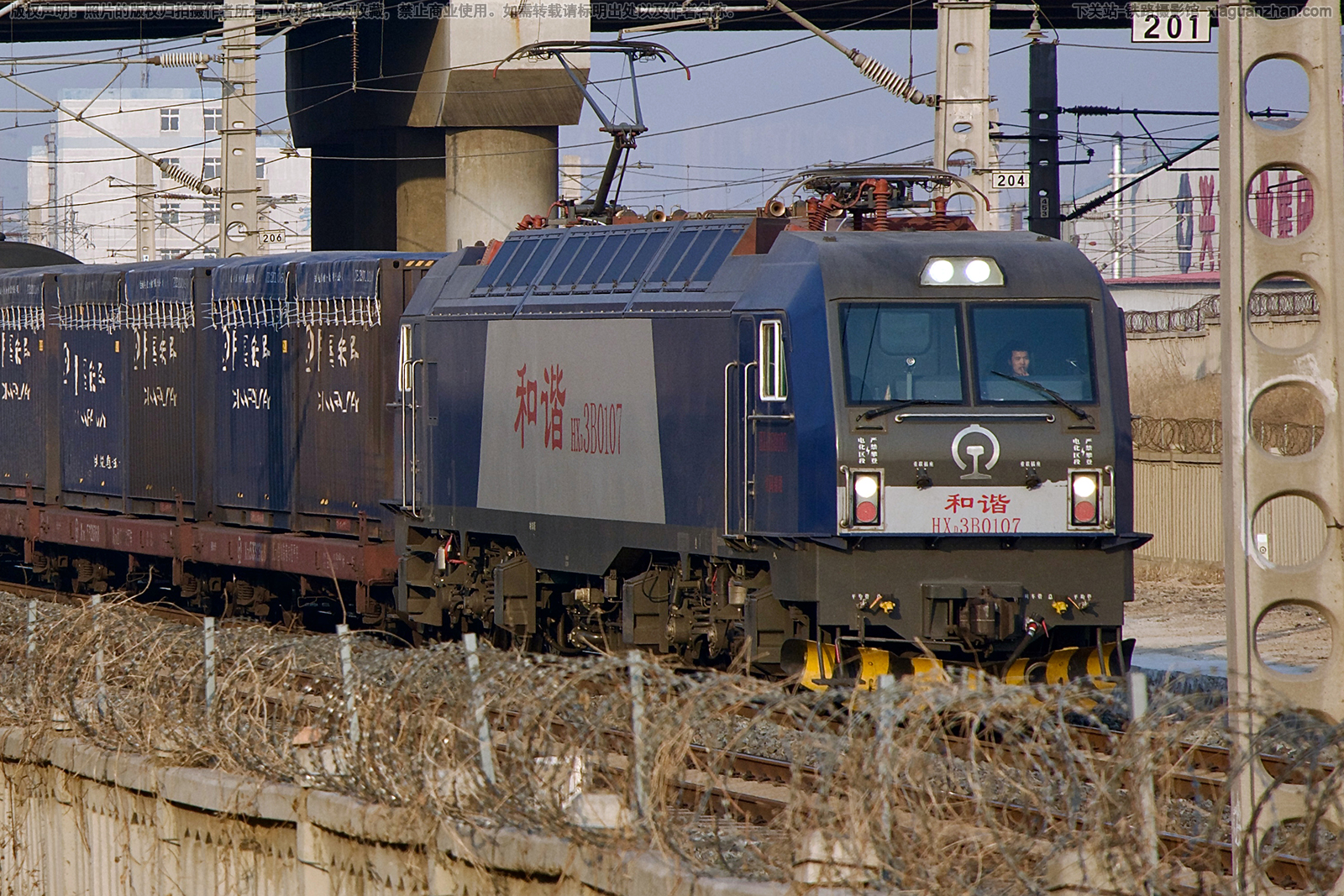 和谐电3B-0107 HXD3B-0107 沈局锦段 和谐电3B-0107 HXD3B-0107 沈局锦段