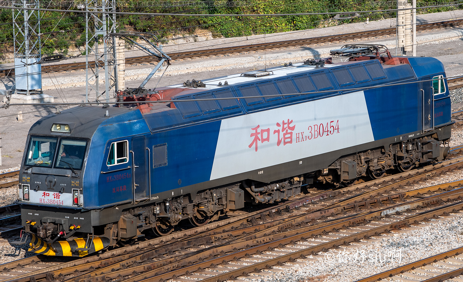 和谐电3B-0454 HXD3B-0454 沈局苏段 和谐电3B-0454 HXD3B-0454 沈局苏段