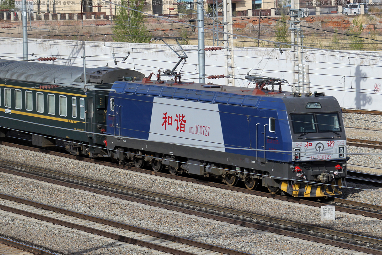和谐电3C-0727 HXD3C-0727 沈局沈段 和谐电3C-0727 HXD3C-0727 沈局沈段