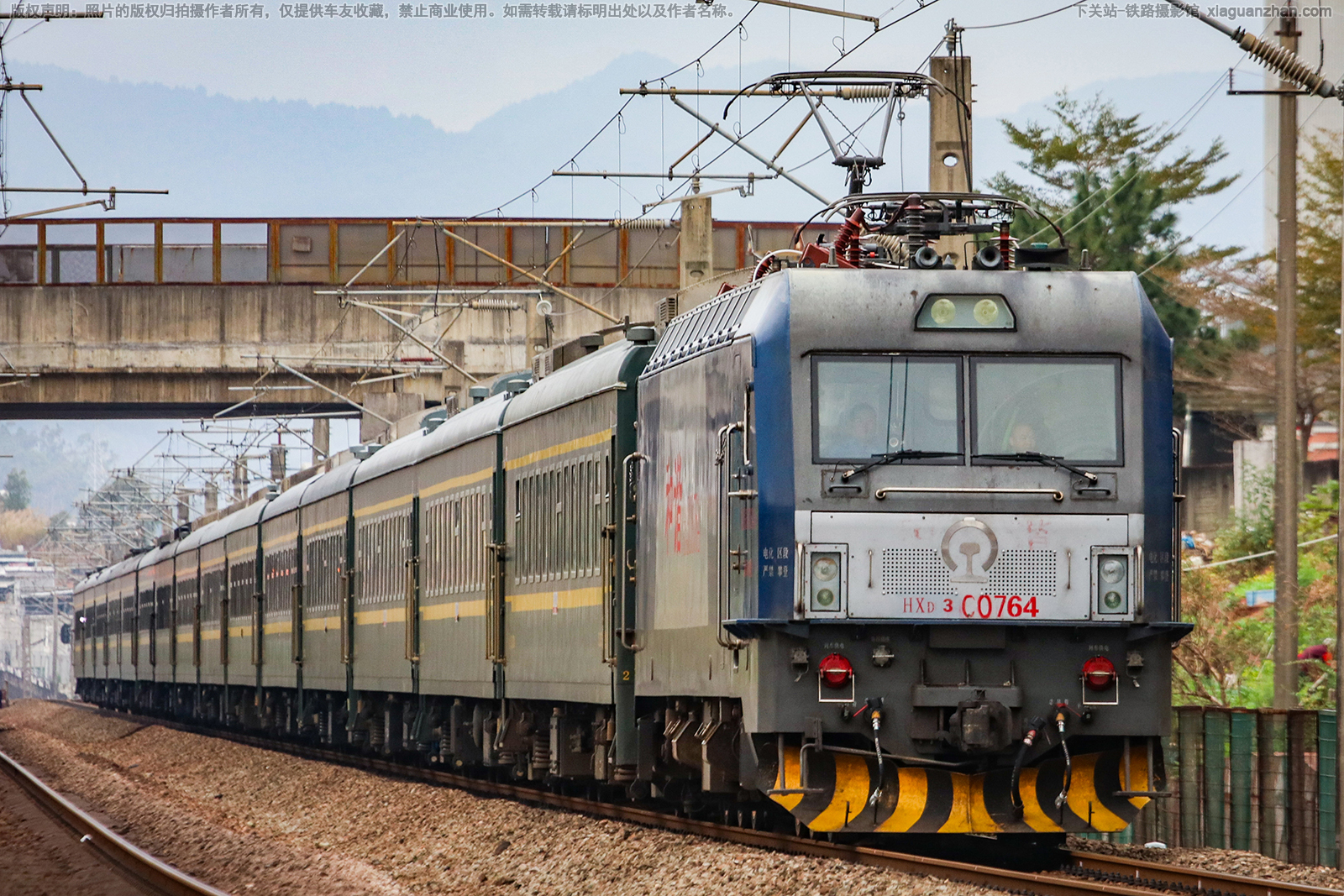 和谐电3C-0764 HXD3C-0764 南局向段 和谐电3C-0764 HXD3C-0764 南局向段