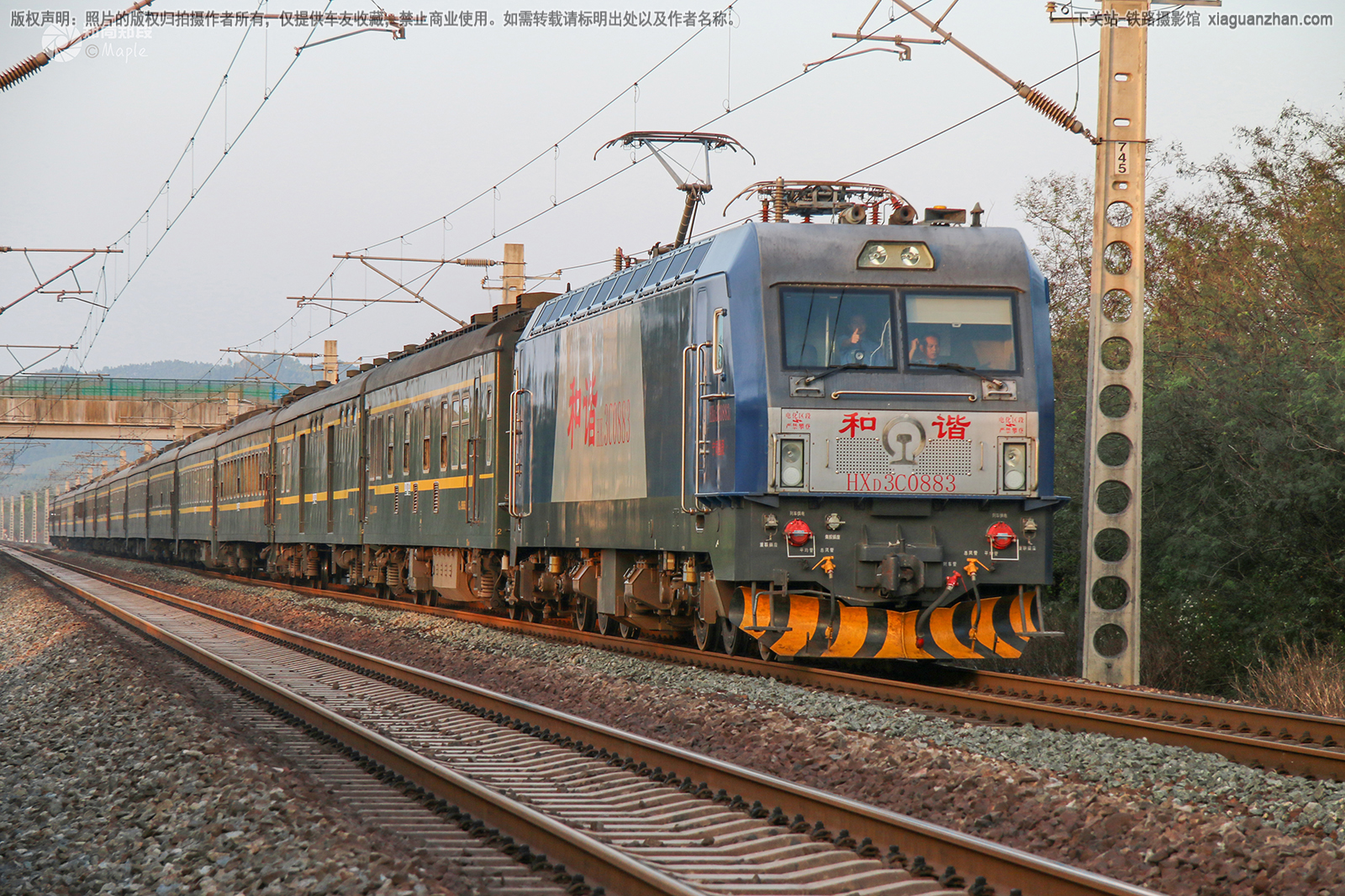 和谐电3C-0883 HXD3C-0883 宁局邕段 和谐电3C-0883 HXD3C-0883 宁局邕段