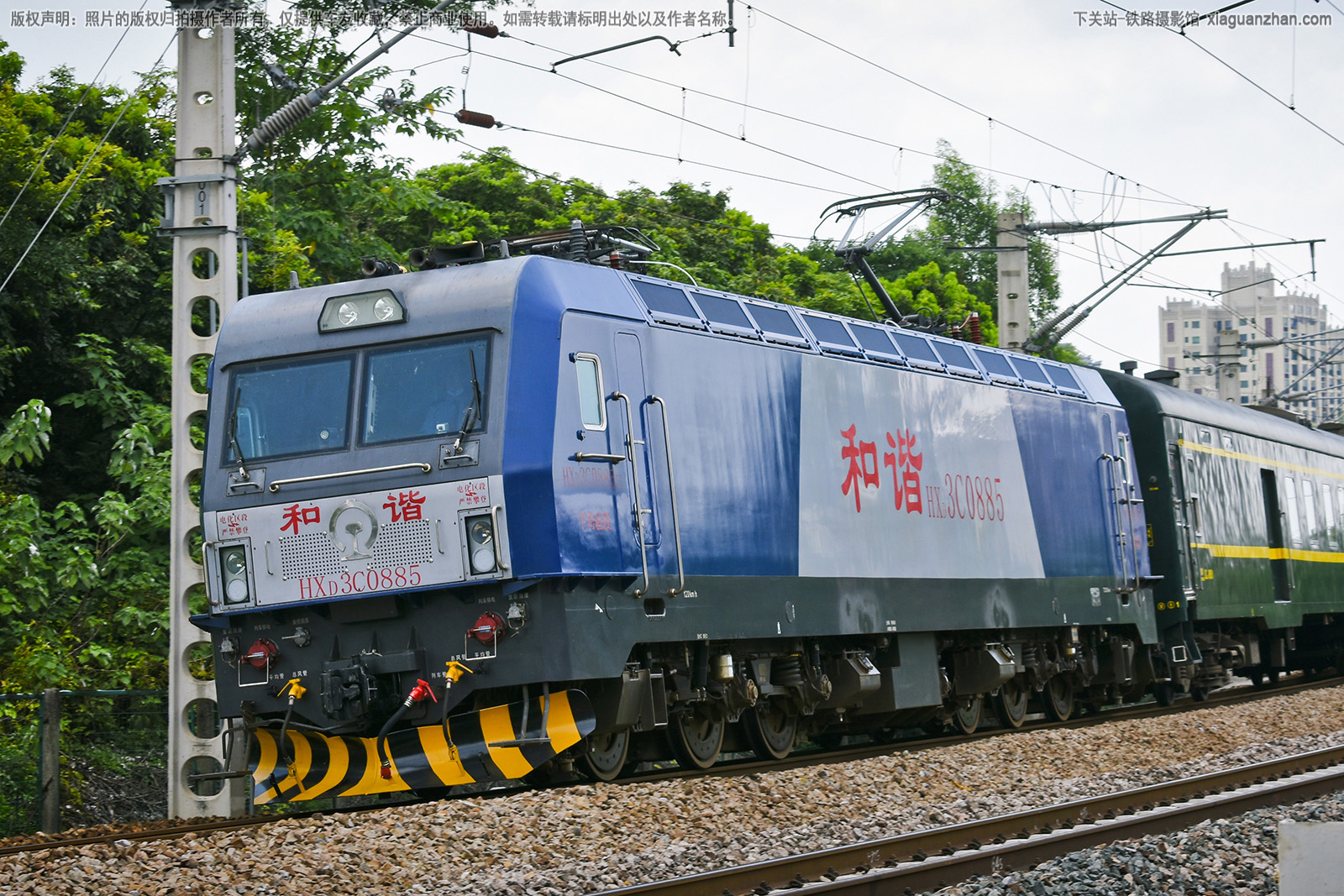 和谐电3C-0885 HXD3C-0885 宁局邕段 和谐电3C-0885 HXD3C-0885 宁局邕段