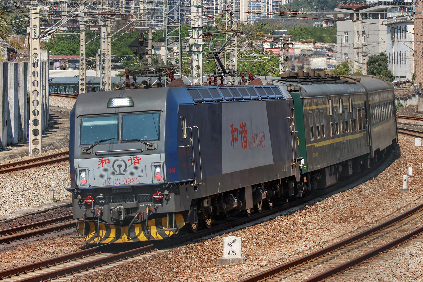 和谐电3C-0982 HXD3C-0982 广铁长段 和谐电3C-0982 HXD3C-0982 广铁长段