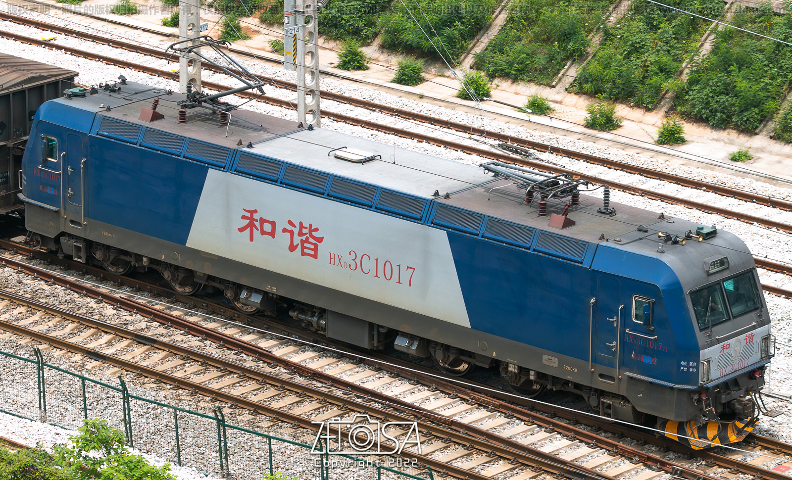 和谐电3C-1017 HXD3C-1017 武局江段 和谐电3C-1017 HXD3C-1017 武局江段