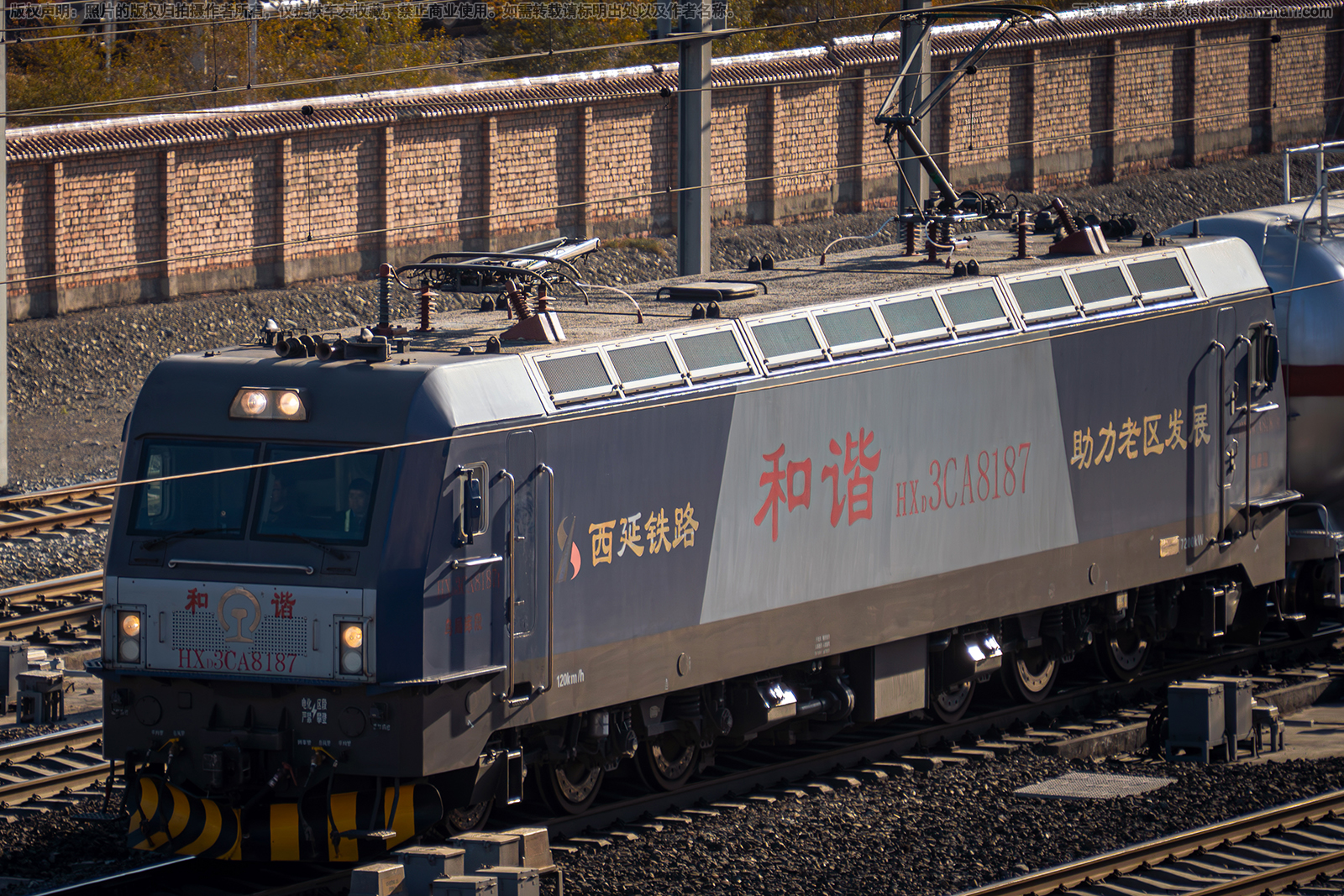 和谐电3CA-8187 HXD3CA-8187 乌局库段 和谐电3CA-8187 HXD3CA-8187 乌局库段