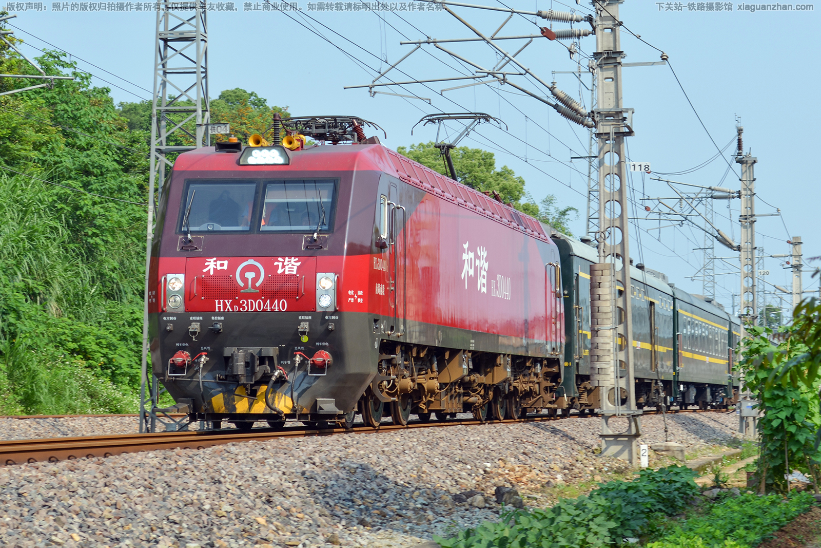 和谐电3D-0440 HXD3D-0440 南局南段 和谐电3D-0440 HXD3D-0440 南局南段