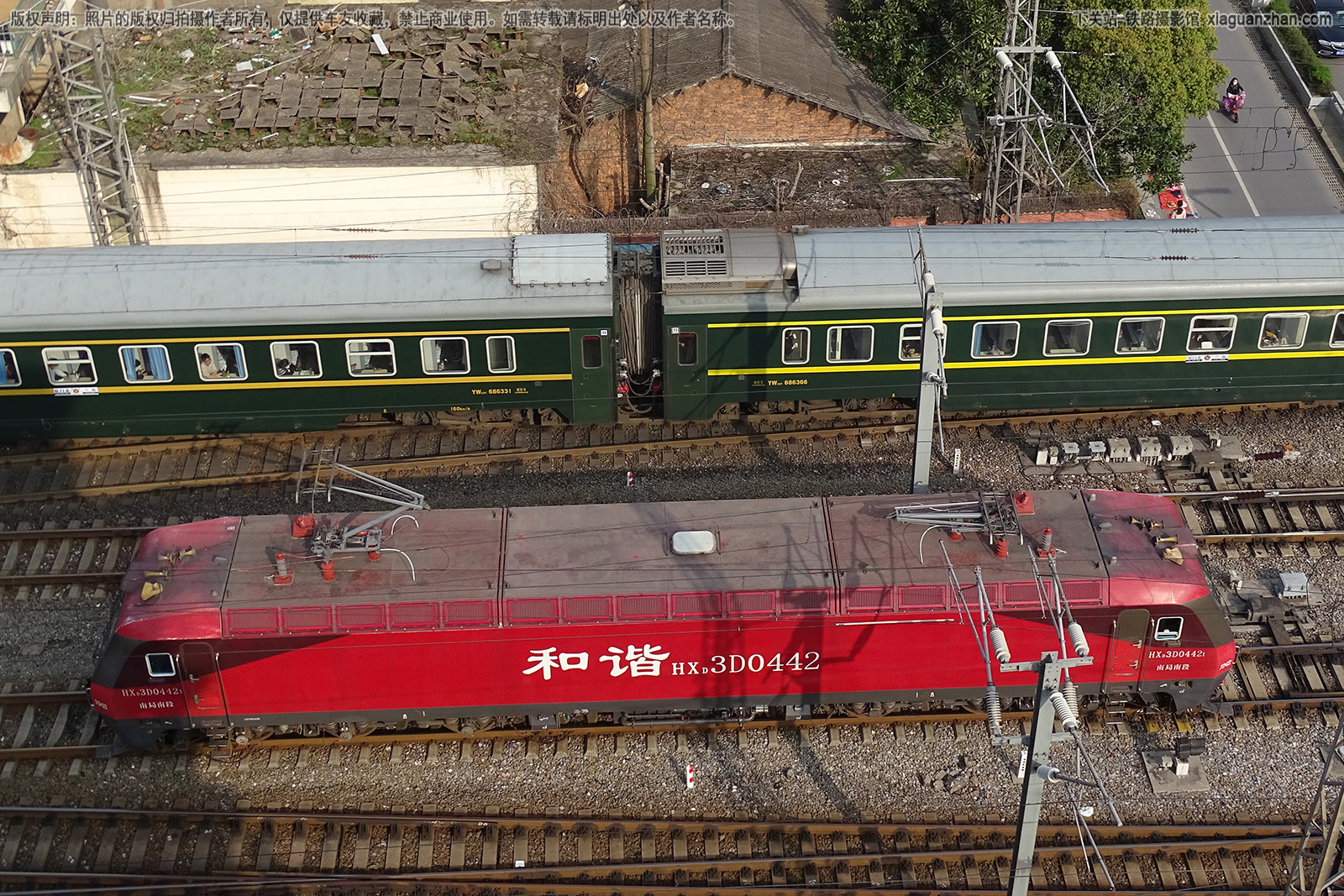 和谐电3D-0442 HXD3D-0442 南局南段 和谐电3D-0442 HXD3D-0442 南局南段