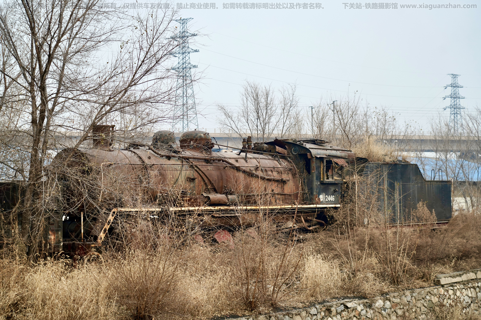 解放型蒸汽机车 JF1-2446 二七机车厂 解放型蒸汽机车 JF1-2446 二七机车厂