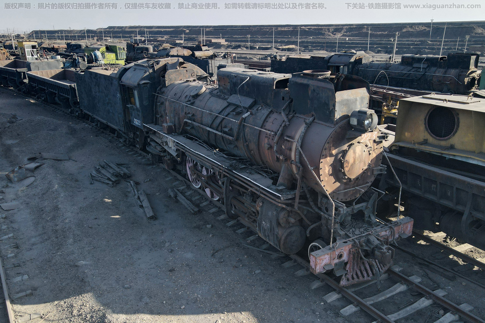 建设型蒸汽机车 JS-6223 三道岭煤矿 建设型蒸汽机车 JS-6223 三道岭煤矿