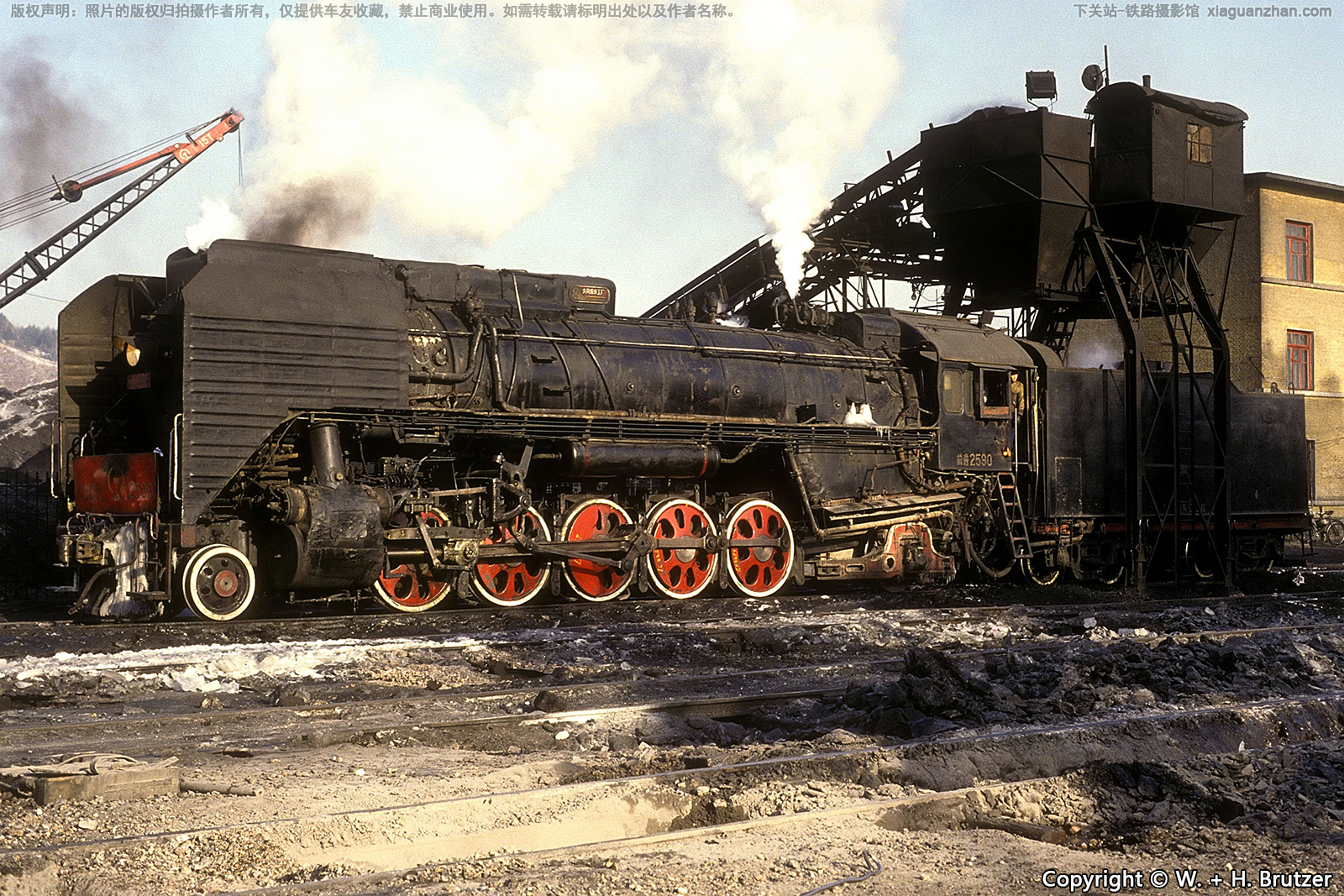 前进型蒸汽机车 QJ-2590 哈局岔段 前进型蒸汽机车 QJ-2590 哈局岔段