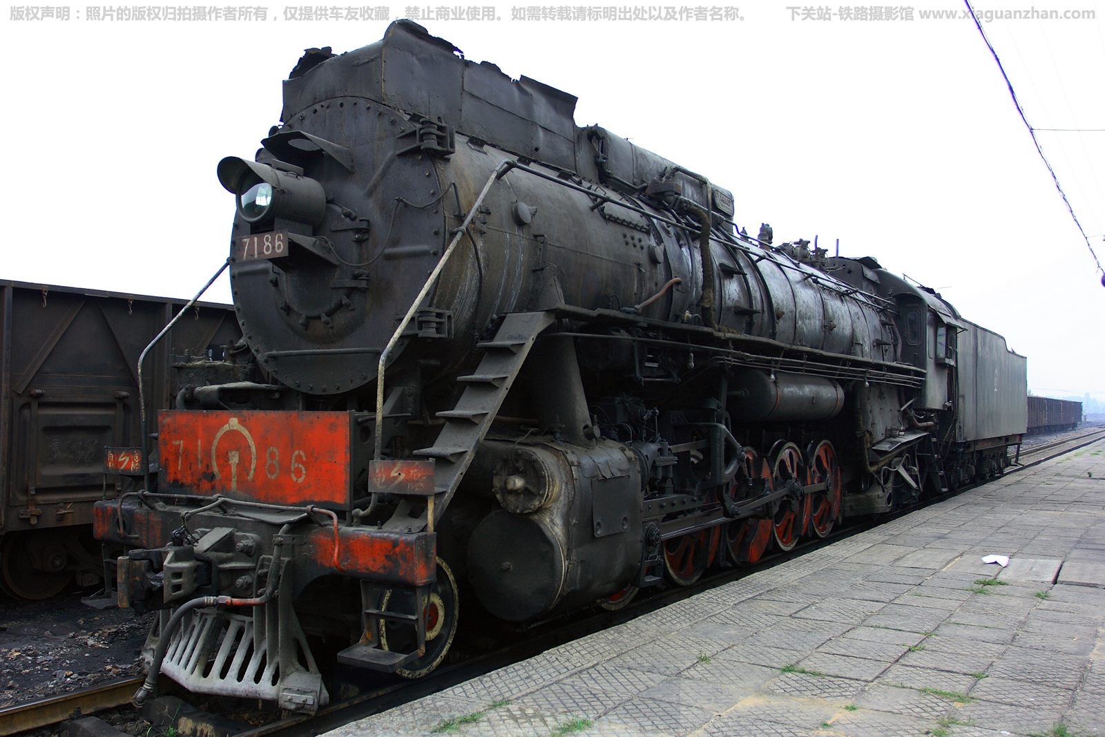 前进型蒸汽机车 QJ-7186 平禹铁路 前进型蒸汽机车 QJ-7186 平禹铁路