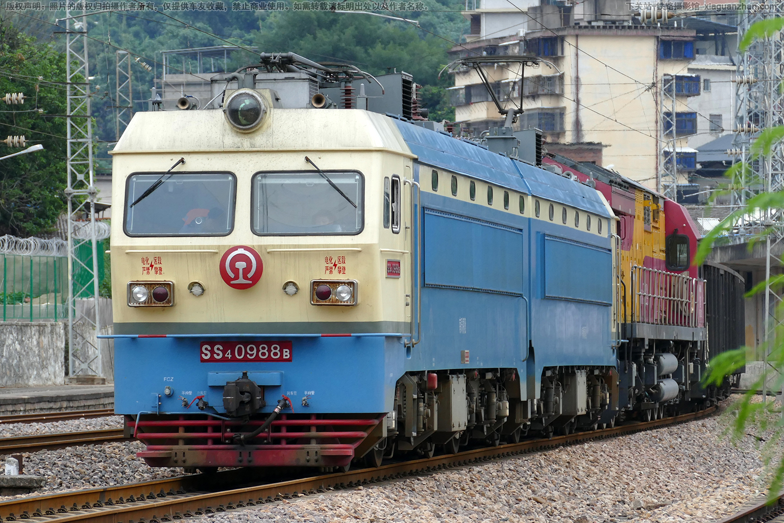 韶山4-0988 SS4-0988 南局福段 韶山4-0988 SS4-0988 南局福段