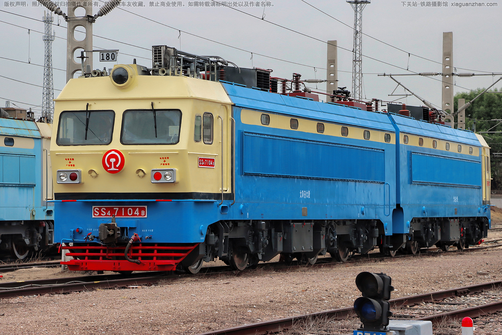 韶山4-7104 SS4-7104 太局太段 韶山4-7104 SS4-7104 太局太段
