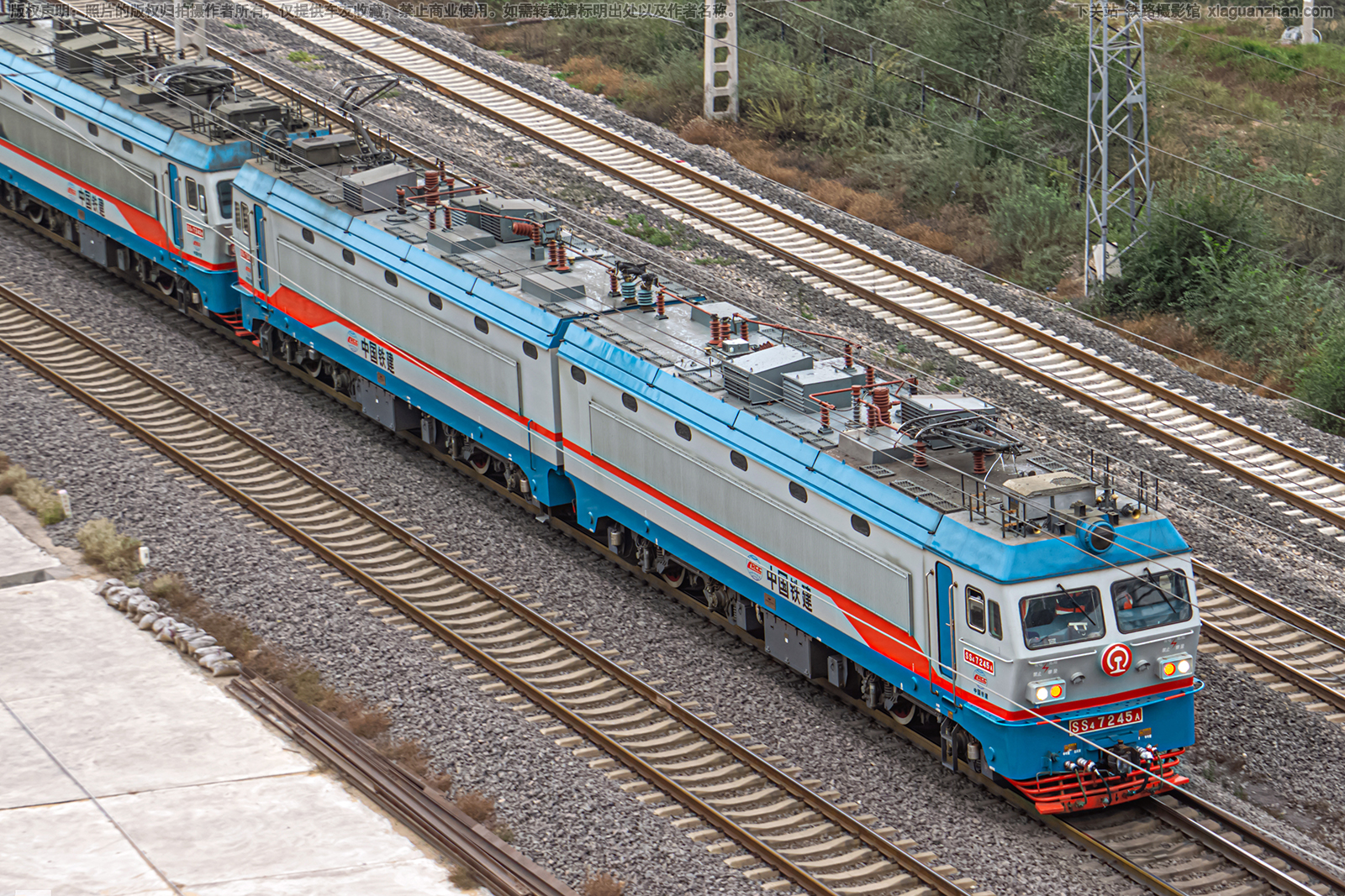 韶山4-7245 SS4-7245 中国铁建 韶山4-7245 SS4-7245 中国铁建