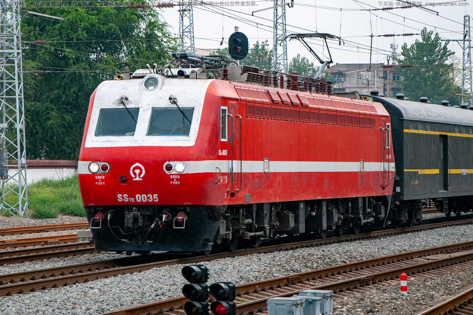 韶山7E-0035 SS7E-0035 兰局兰段 韶山7E-0035 SS7E-0035 兰局兰段