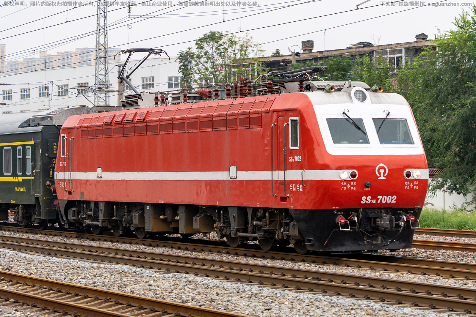 韶山7E-7002 SS7E-7002 兰局兰段 韶山7E-7002 SS7E-7002 兰局兰段